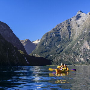 Kayak sur Milford Sound