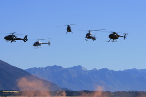 Helicopters display