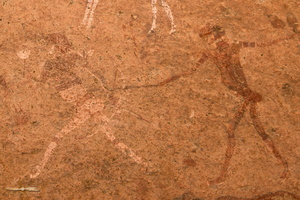 The White Lady rock paintings