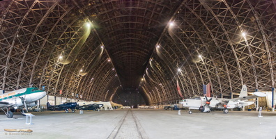 Inside the Tilamook blimp hangar