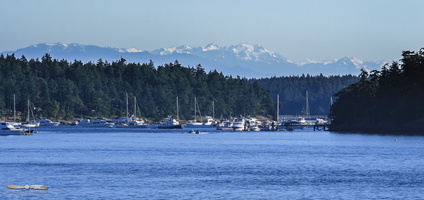 San Juan with Olympic range in the background