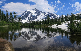 Mount Shuksan, 2783m (9131ft) from Picture Lake