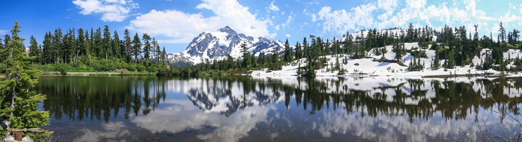 Mount Shuksan, 2783m (9131ft) from Picture Lake