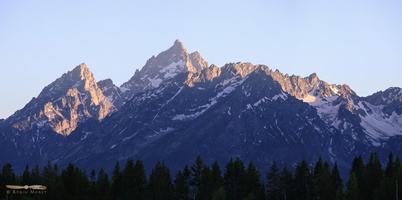 Tetons from Colter Bay - Click to zoom !