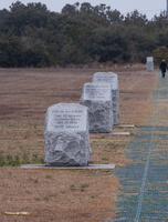 Historic landmarks depicting flown distances along the flight line on this day of December 1903