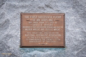 Historic landmarks depicting flown distances on this day of December 1903
