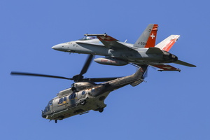 Swiss Air Force F/A-18 with Cougar