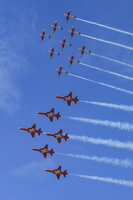 Combined Patrouille Suisse & PC-7 Team display