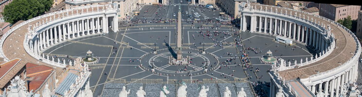 Saint Peter's square from the dome