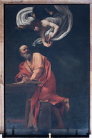 Caravaggio  - The Inspiration of St. Matthew
