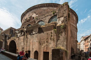 Outside the Pantheon