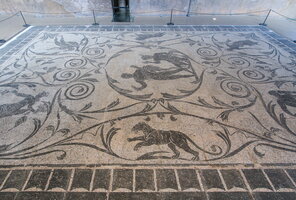 Hercules & Achilles mosaic from Villa of Nero of Anzio