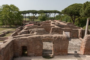 Baths of Neptune and barracks of the brigade