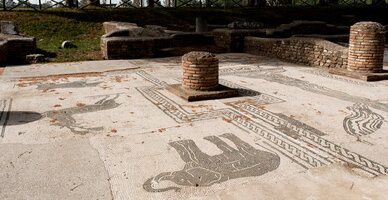 Wild animals and Nile river mosaics