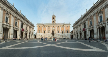 Piazza Campidoglio - Capitole Hill square with Hadrian statue