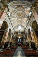 Nave and organs of Santa Maria della Scala