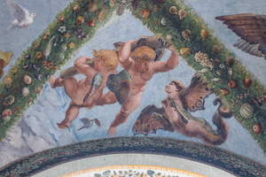 Angels having stolen Hercules' attributes