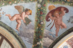 Angels having stolen Pan et Minerve's attributes