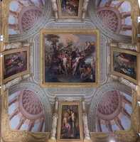 Ceiling of the Pauline room - Paris having to judge between Venus, Juno and Minerva  (de Angelis, XVIIIe)