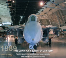 #TDIA Jan 04 - F-14A BuNo 159610 who was engaged by MiG-23 near Libya