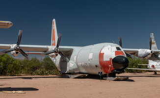 Lockheed C-130D Hercules with skis