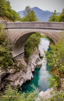 Napoleon bridge over Soča
