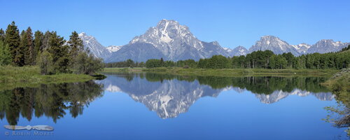 Mount Moran over Oxbow Bend - Grand Teton National Park, Wyoming - USA - 2013