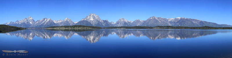Teton range from Jackson Lake Dam - Grand Teton National Park, Wyoming - USA - 2013