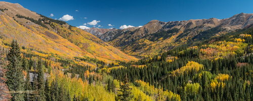 Indian Summer over the Million Dollar Highway, Colorado, USA