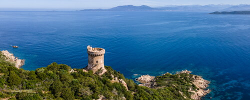 Tour de Capu di Muru et Golfe d'Ajaccio