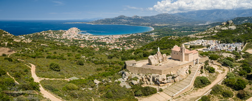 Notre Dame de la Serra over Calvi, Corsica, 2021