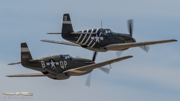 North American Mustangs P-51A "Mrs Virginia" & P-51C "Boise Bee"