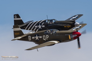 North American Mustangs P-51A "Mrs Virginia" & P-51C "Boise Bee"