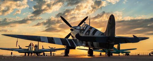 Spitfire at sunrise