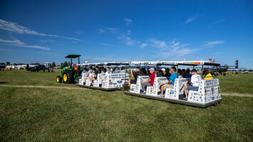 Riding the AirVenture tram