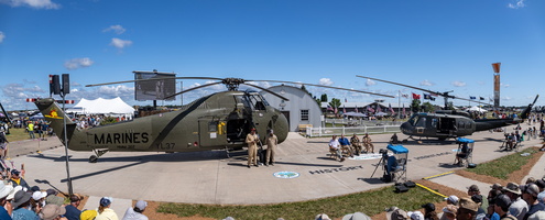 Vietnam choppers at Warbirds in Review