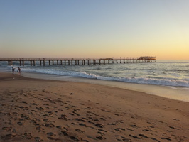 Jetty bridge on Palm Beach, Swakopmund