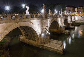Sant'Angelo bridge - Pons Ælius at night