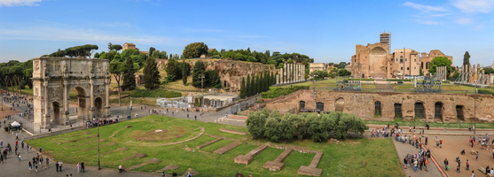 Arch of Constantine and Santa Francesca Romana