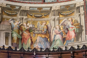 Angels with symbols of the mysteries of Mary (Ciampelli, 16th AD)