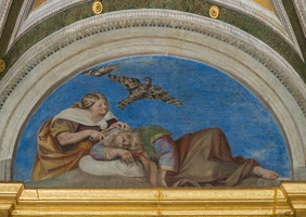 Scylla cutting the hairs of her father Nisus pour séduire Minos