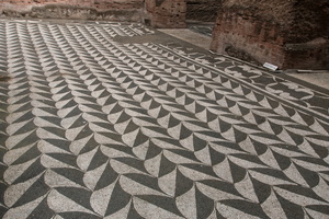 Mosaic of west gymnasium